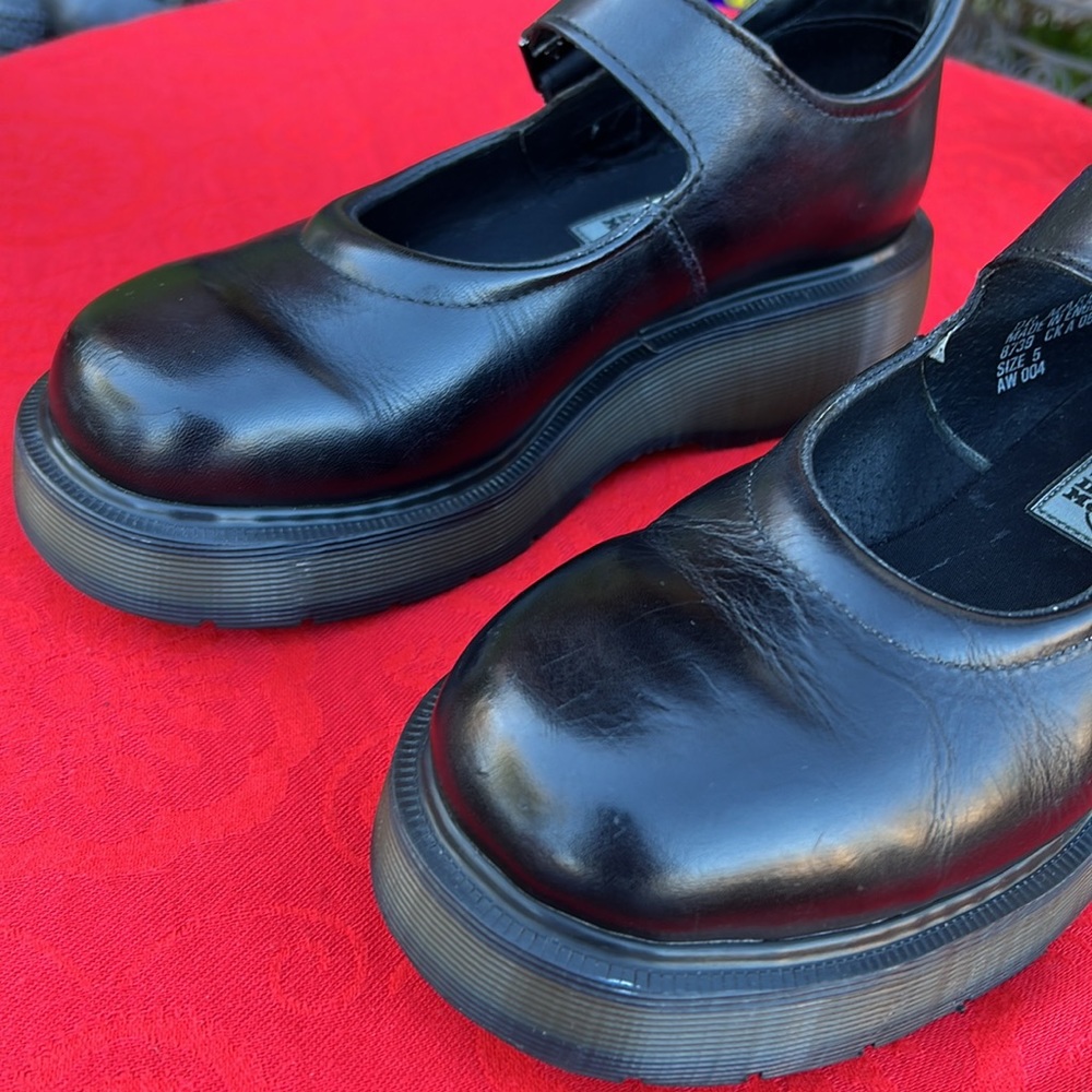 🏴 Dr. Martens MIE Vintage 90’s Chunky Platform Mary Janes UK 5 - Picture 12 of 17